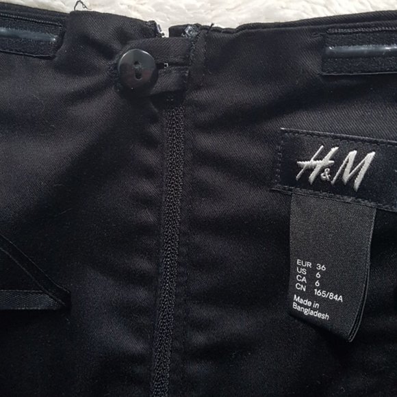 H&M sweetheart strapless LBD removable waist tie - Picture 6 of 11